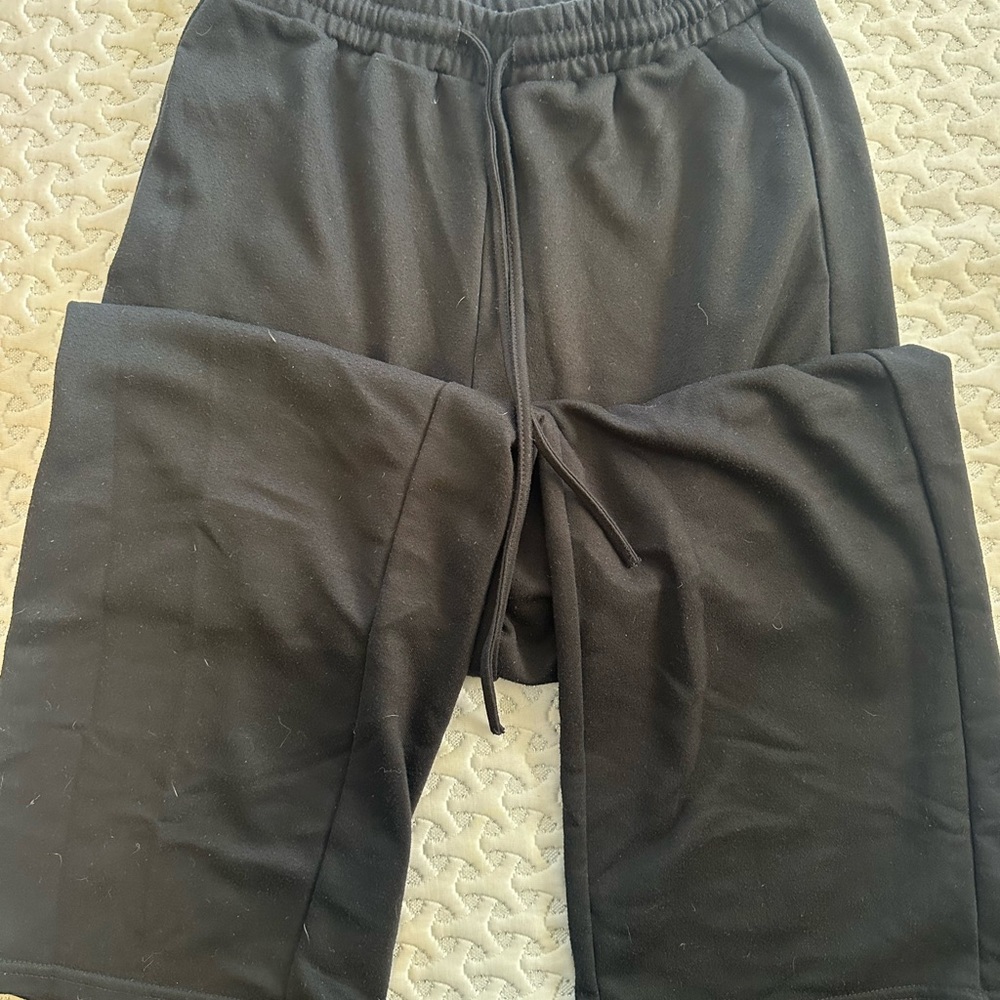 SHEIN Black Elastic Waist Pants